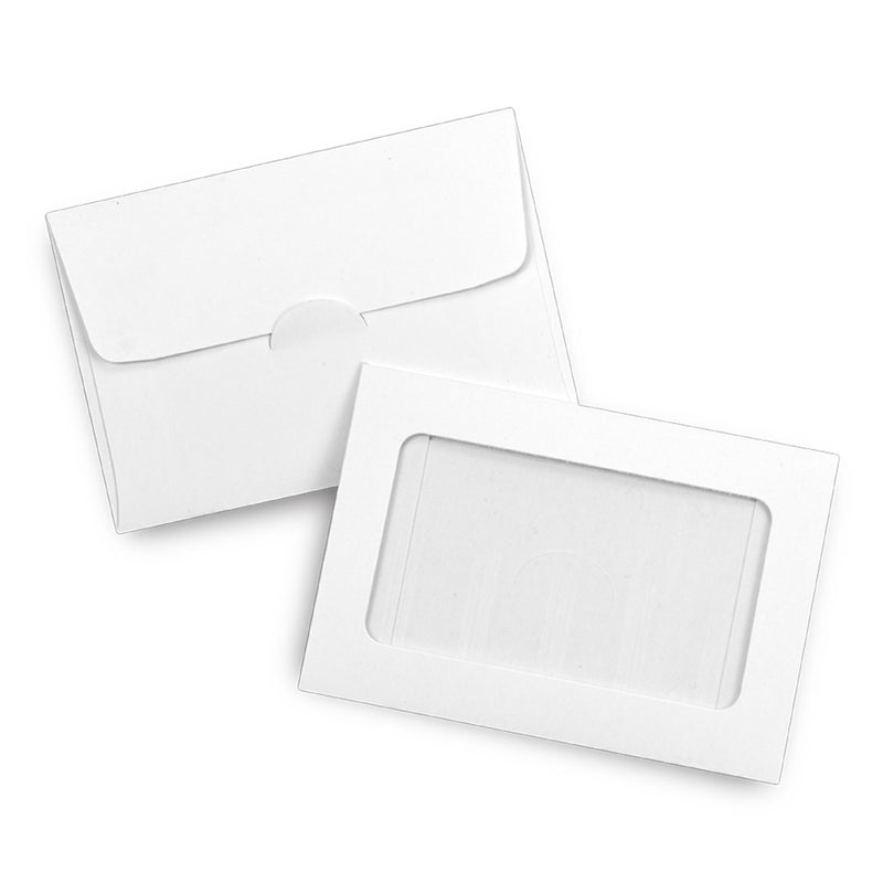 Guardian Gift Card Envelopes with Clear Window, Pack of 100 Blank Small Envelopes for Gift Cards, Business Cards, Key Cards, and More, 2 Â½ Inches x 3 â… Inches, White - Image 1